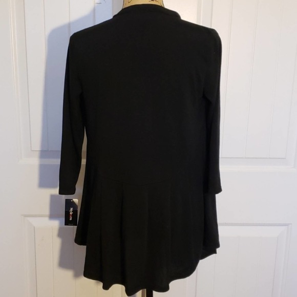 NWT Style & Co Drape Sweater Black Size Small - Picture 4 of 6